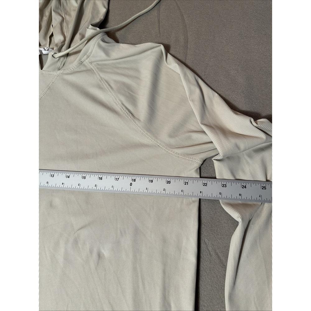 Sage Collective Women's Active Long Sleeve Top Hooded Pullover With Thumb Holes - Picture 2 of 6